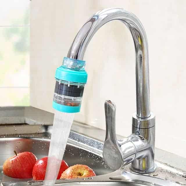 LaBlanc - 3 Pièces Filtres de Robinet, 360 ° Pivotant Filtre eau Robinet, avec 6 éléments